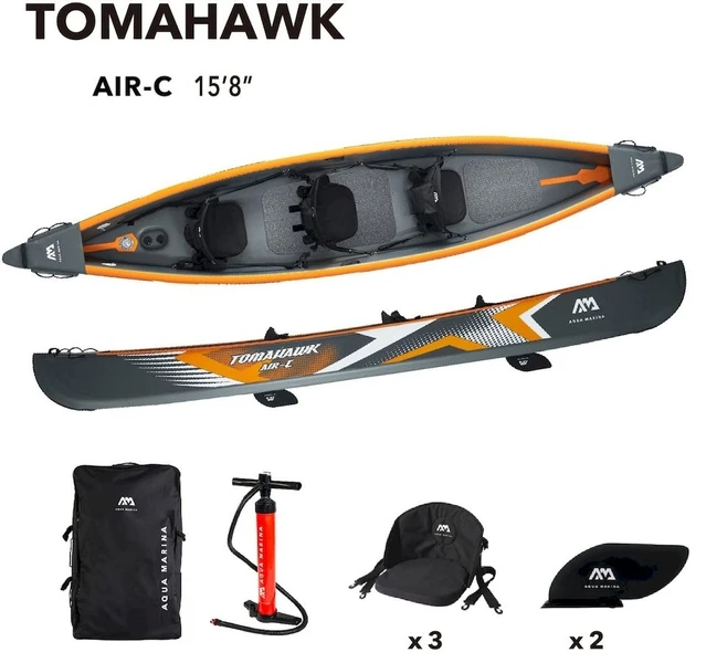 Aqua Marina Tomahawk Air-C 480 Opblaasbare Kano - 2-3 Personen 4 Aqua Marina Tomahawk Air-C 480 Opblaasbare Kano - 2-3 Personen - Afbeelding 4
