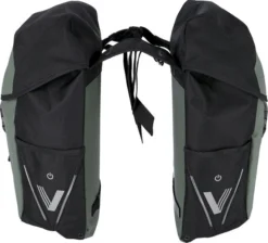 XLC V-light Active Dubbele Fietstas - 34 Liter - Zwart/groen -Sportuitrusting 900 982 250 17 02016 detailbild 2