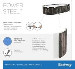 Bestway Power Steel Oval Zwembad - 610 X 366 X 122 Cm - Met Filterpomp En Accessoires -Sportuitrusting 900 989 5611r 02 power steel