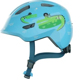 Abus Smiley 3.0 Kinderfietshelm - Blauw - Krokodil