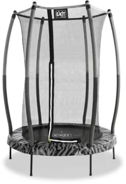 EXIT TOYS Exit Tiggy Junior 140 Cm Trampoline Met Net - Zwart/grijs