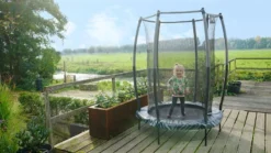 EXIT TOYS Exit Tiggy Junior 140 Cm Trampoline Met Net - Zwart/grijs -Sportuitrusting exit 10 00 70 00 int 7 resultaat
