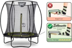 EXIT TOYS Exit Silhouette Trampoline Met Net - Ø 183 Cm - Zwart -Sportuitrusting exit 12 93 06 00 int 3 resultaat