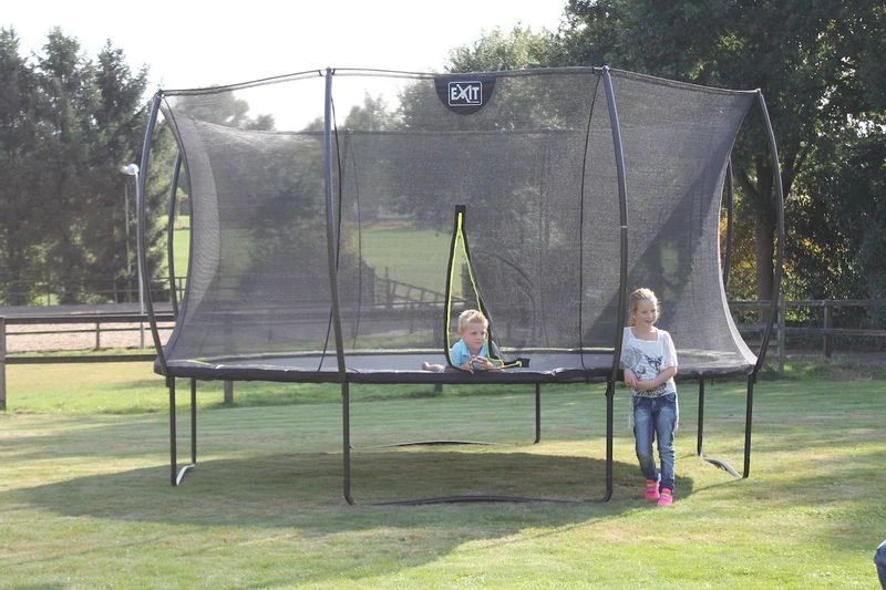 EXIT TOYS Exit Silhouette Trampoline Met Net - Ø 244 Cm - Zwart 7 EXIT TOYS Exit Silhouette Trampoline Met Net - Ø 244 Cm - Zwart - Afbeelding 7