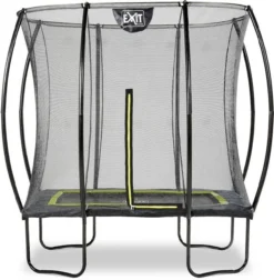 EXIT TOYS Exit Silhouette Trampoline Met Net - 214 X 153 Cm - Zwart