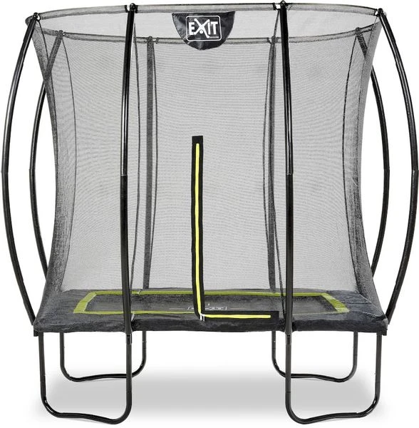 EXIT TOYS Exit Silhouette Trampoline Met Net - 214 X 153 Cm - Zwart 1 EXIT TOYS Exit Silhouette Trampoline Met Net - 214 X 153 Cm - Zwart