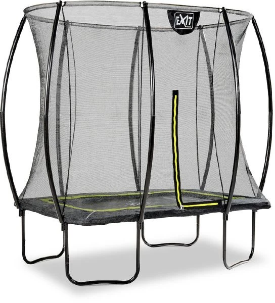 EXIT TOYS Exit Silhouette Trampoline Met Net - 214 X 153 Cm - Zwart 2 EXIT TOYS Exit Silhouette Trampoline Met Net - 214 X 153 Cm - Zwart - Afbeelding 2