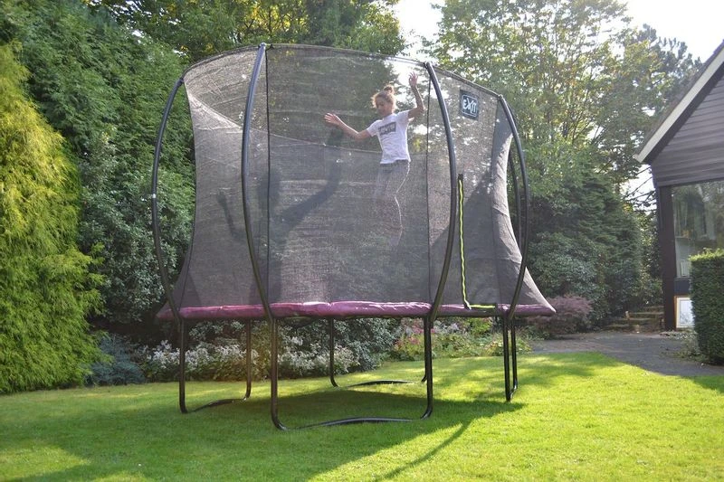 EXIT TOYS Exit Silhouette Trampoline Met Net - 366 X 244 Cm - Zwart 8 EXIT TOYS Exit Silhouette Trampoline Met Net - 366 X 244 Cm - Zwart - Afbeelding 8