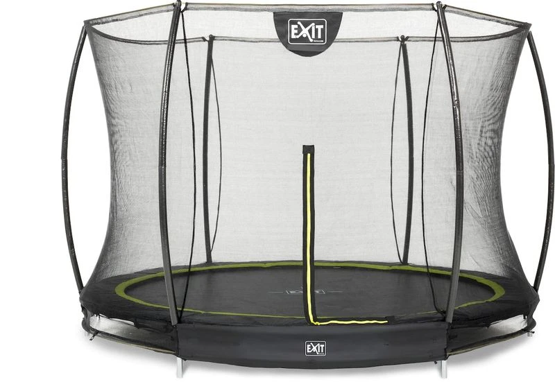 EXIT TOYS Exit Silhouette InGround Trampoline Met Net - Ø 244 Cm - Zwart 1 EXIT TOYS Exit Silhouette InGround Trampoline Met Net - Ø 244 Cm - Zwart