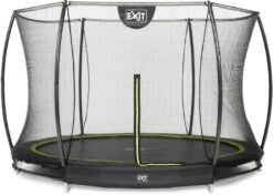 EXIT TOYS Exit Silhouette InGround Trampoline Met Net - Ø 305 Cm - Zwart