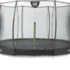 EXIT TOYS Exit Silhouette InGround Trampoline Met Net - Ø 366 Cm - Zwart