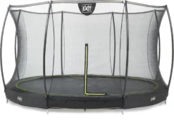 EXIT TOYS Exit Silhouette InGround Trampoline Met Net - Ø 366 Cm - Zwart