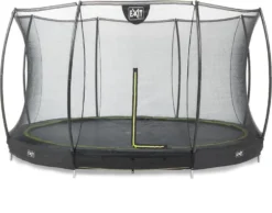 EXIT TOYS Exit Silhouette InGround Trampoline Met Net - Ø 427 Cm - Zwart