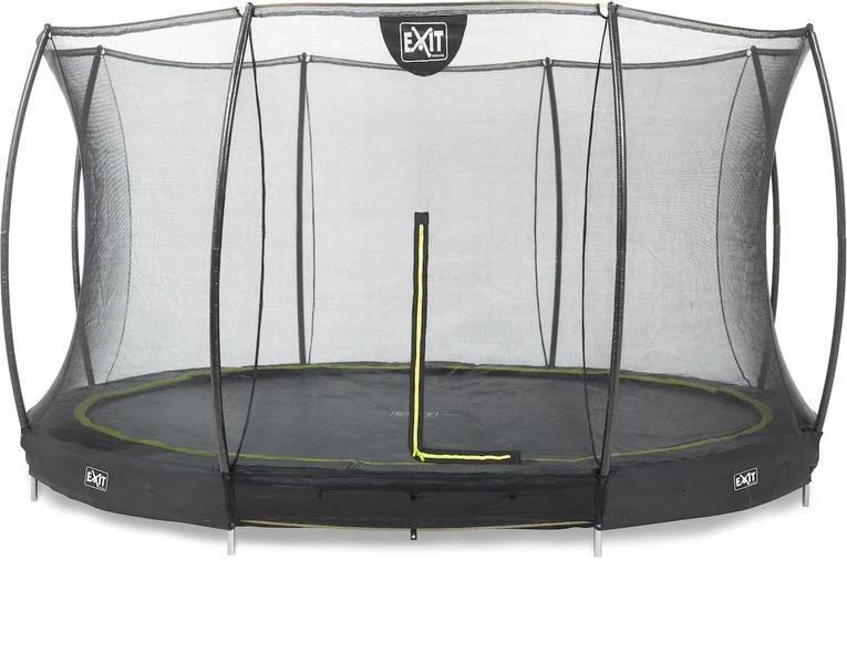 EXIT TOYS Exit Silhouette InGround Trampoline Met Net - Ø 427 Cm - Zwart 1 EXIT TOYS Exit Silhouette InGround Trampoline Met Net - Ø 427 Cm - Zwart