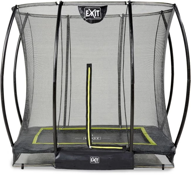 EXIT TOYS Exit Silhouette InGround Trampoline Met Net - 214 X 153 Cm - Zwart 1 EXIT TOYS Exit Silhouette InGround Trampoline Met Net - 214 X 153 Cm - Zwart