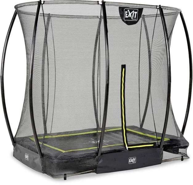 EXIT TOYS Exit Silhouette InGround Trampoline Met Net - 214 X 153 Cm - Zwart 2 EXIT TOYS Exit Silhouette InGround Trampoline Met Net - 214 X 153 Cm - Zwart - Afbeelding 2