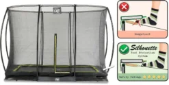 EXIT TOYS Exit Silhouette InGround Trampoline Met Net - 305 X 214 Cm - Zwart -Sportuitrusting exit 12 95 70 00 int 5 resultaat