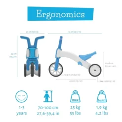 Chillafish Bunzi Loopfiets - Blauw -Sportuitrusting hes cpbn02blu