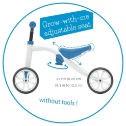 Chillafish Quadie Loopfiets - Blauw -Sportuitrusting hfs cpqd01blu seat adjuster