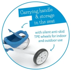 Chillafish Quadie Loopfiets - Blauw -Sportuitrusting hfs cpqd01blu tp wheels and cookie