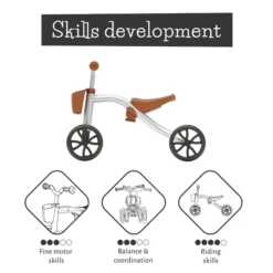 Chillafish Quadie 2 Loopfiets - Zilver -Sportuitrusting hks cpqd02sil