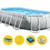 Intex Oval Prism Frame Pool - 503 X 274 X 122 Cm - Met Filterpomp En Accessoires