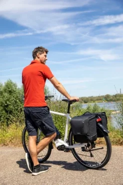 New Looxs Nova Dubbele Fietstas - 32 Liter - Grijs -Sportuitrusting nova double 2 1