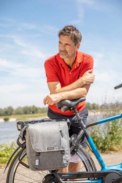 New Looxs Nova Enkele Fietstas - 16 Liter - Grijs 5 New Looxs Nova Enkele Fietstas - 16 Liter - Grijs - Afbeelding 5