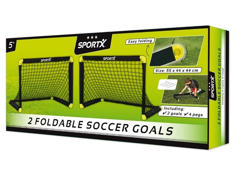 SportX Voetbaldoel Set 2 Goals - 55 X 44 Cm 2 SportX Voetbaldoel Set 2 Goals - 55 X 44 Cm - Afbeelding 2
